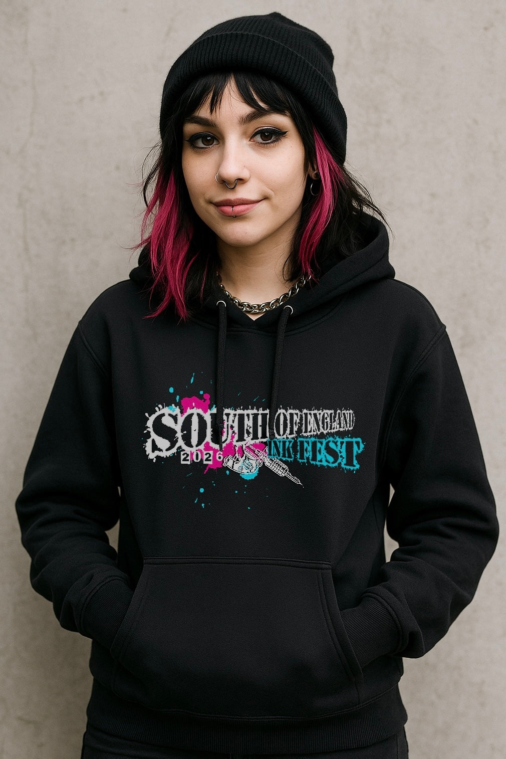 Unisex Ink Fest Black Hoodie