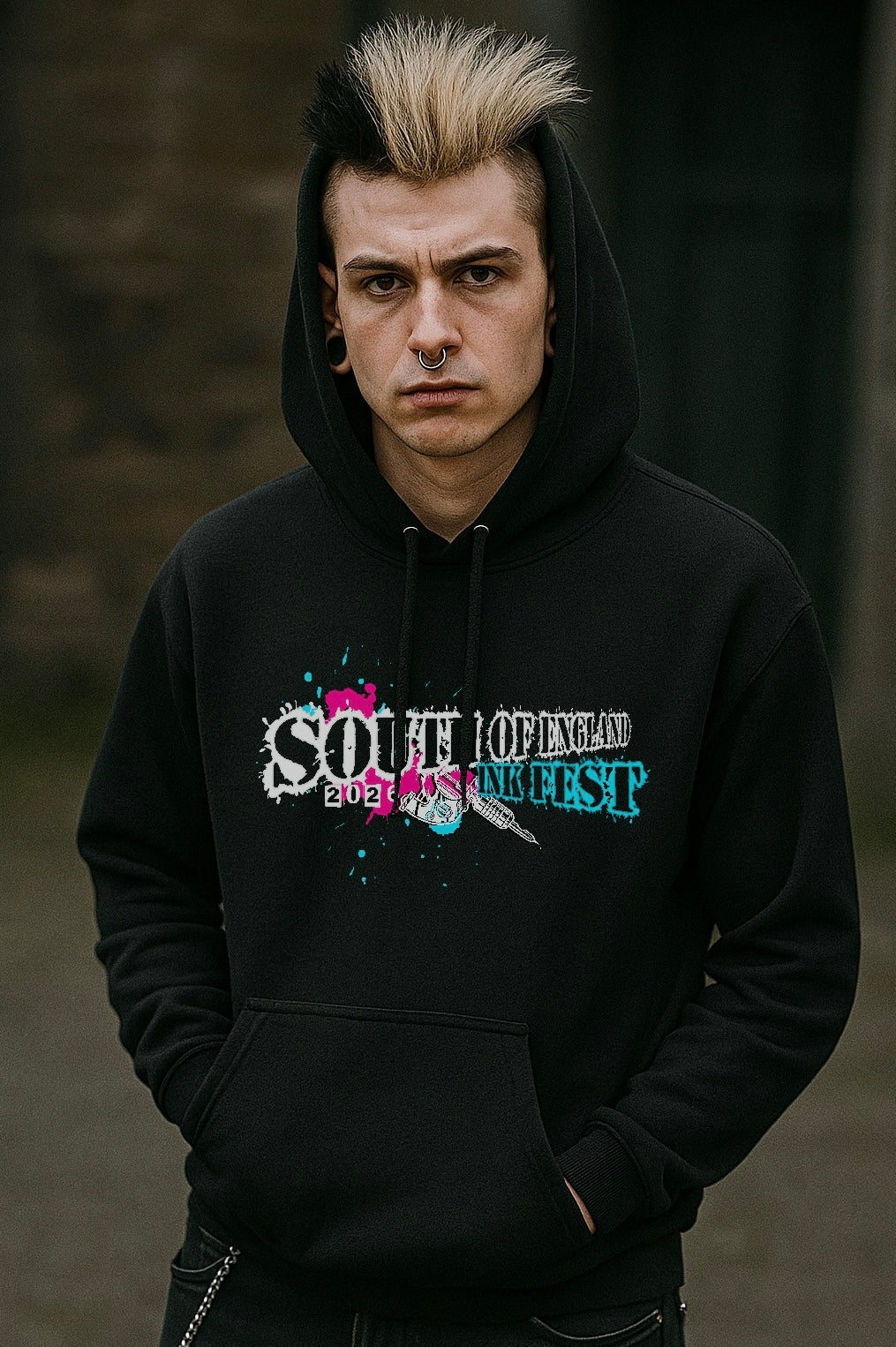 Unisex Ink Fest Black Hoodie