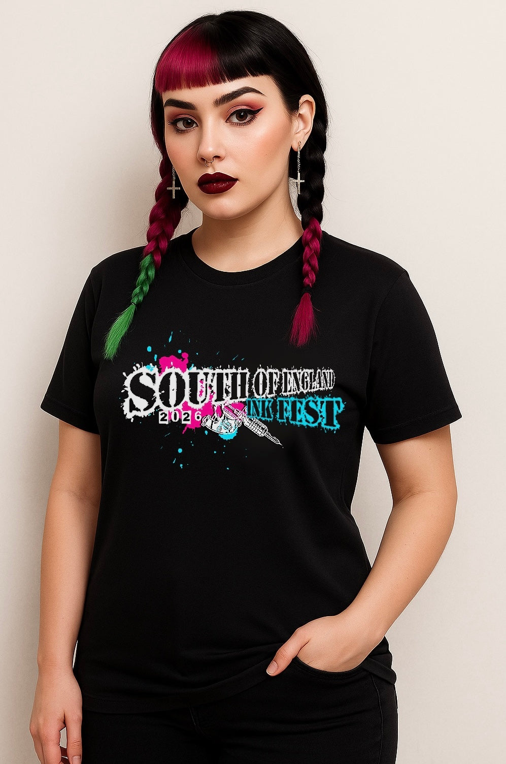 Unisex Ink Fest Black T-Shirt