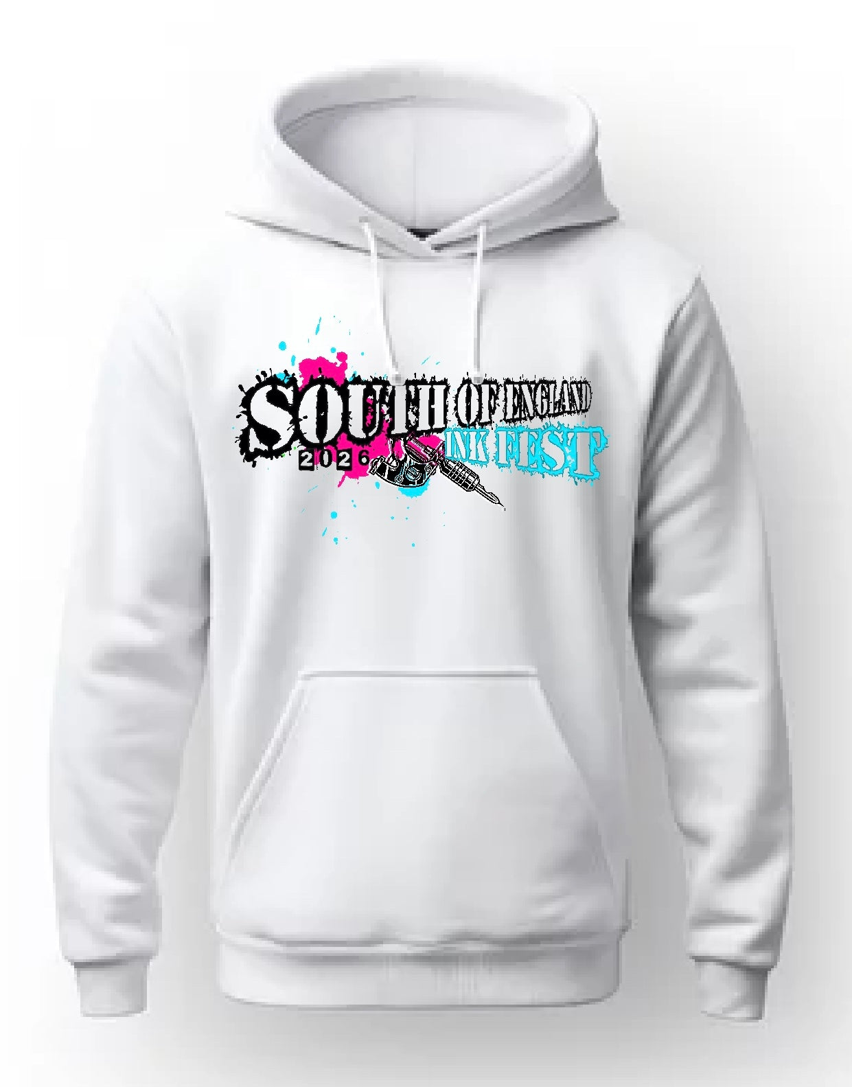 Unisex Ink Fest White Hoodie