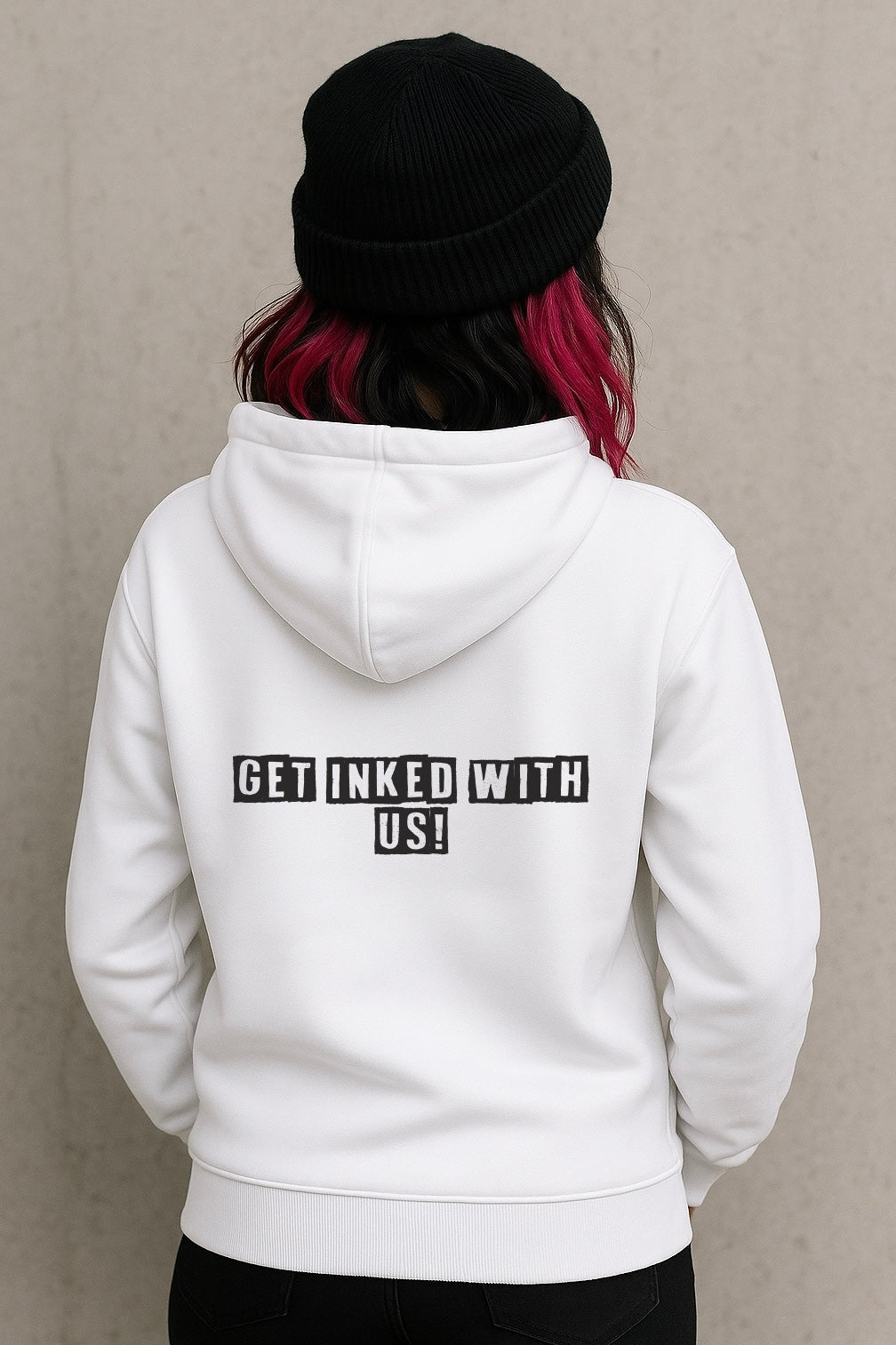 Unisex Ink Fest White Hoodie