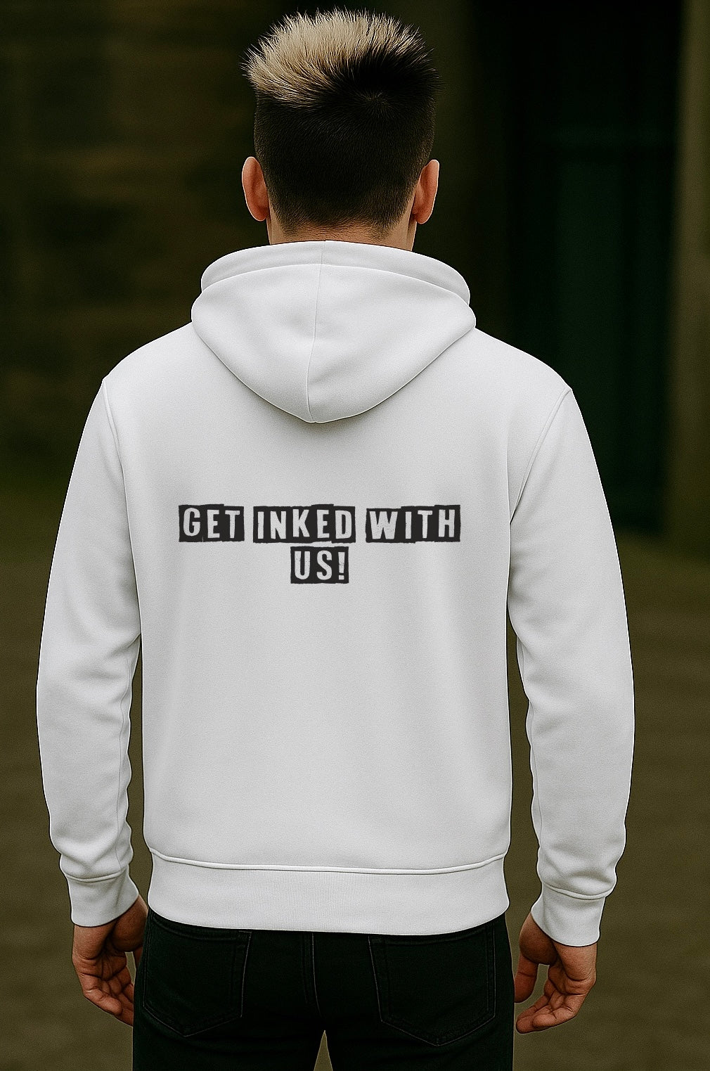 Unisex Ink Fest White Hoodie