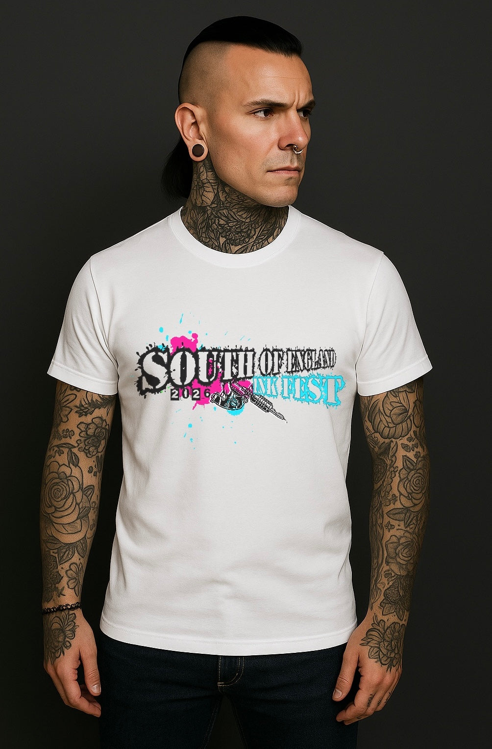 Unisex Ink Fest White T-Shirt