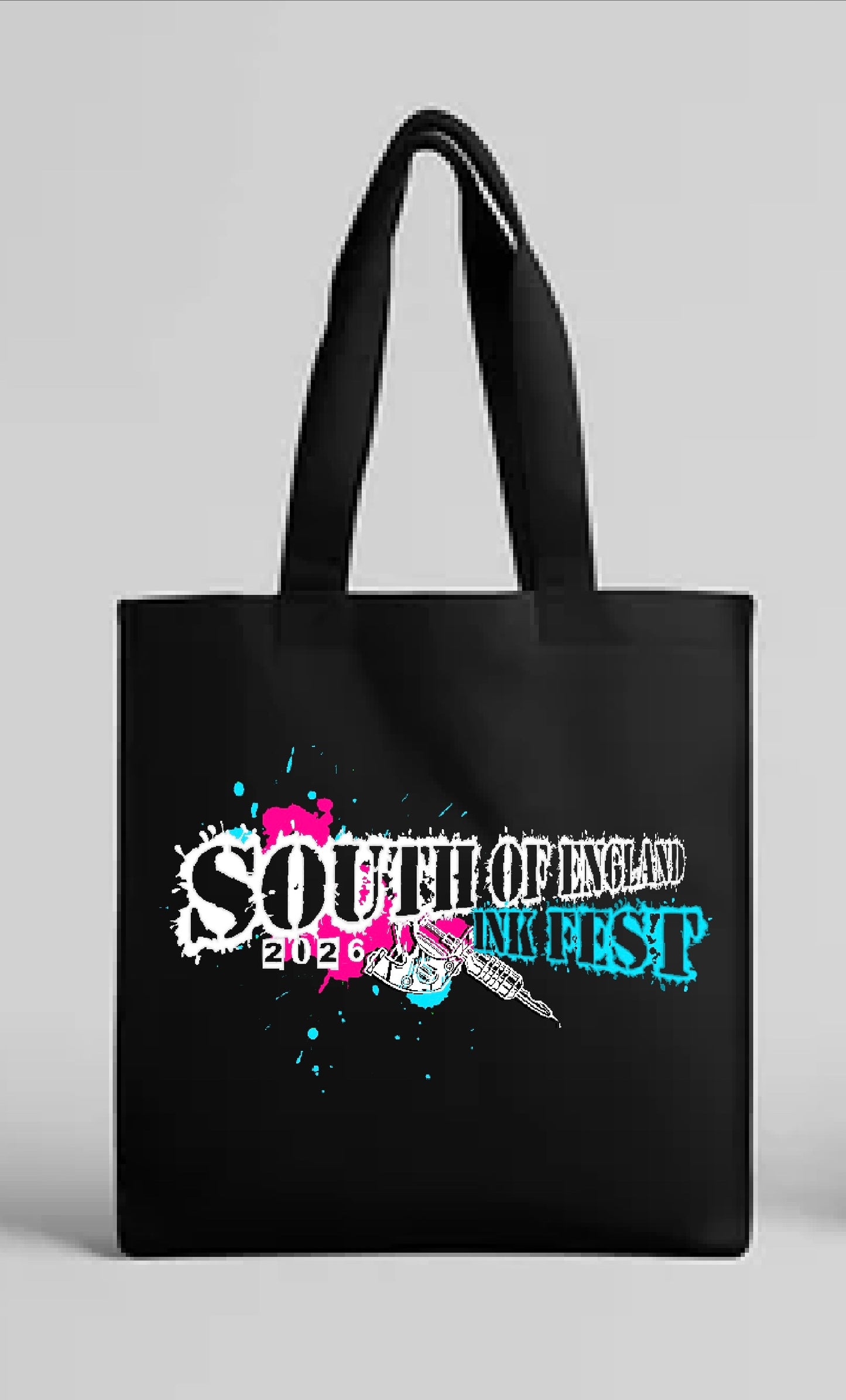 Ink Fest Black Tote Bag