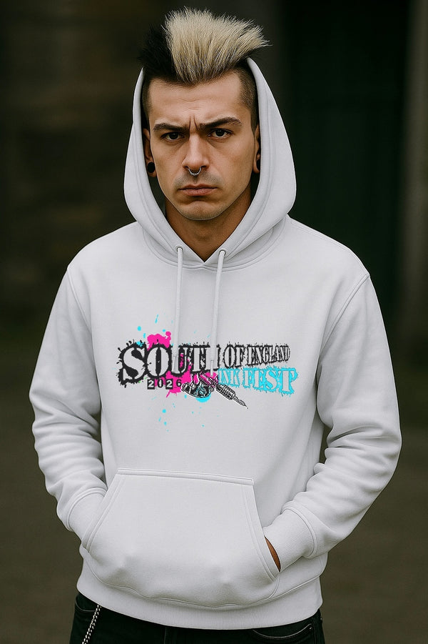 Unisex Ink Fest White Hoodie