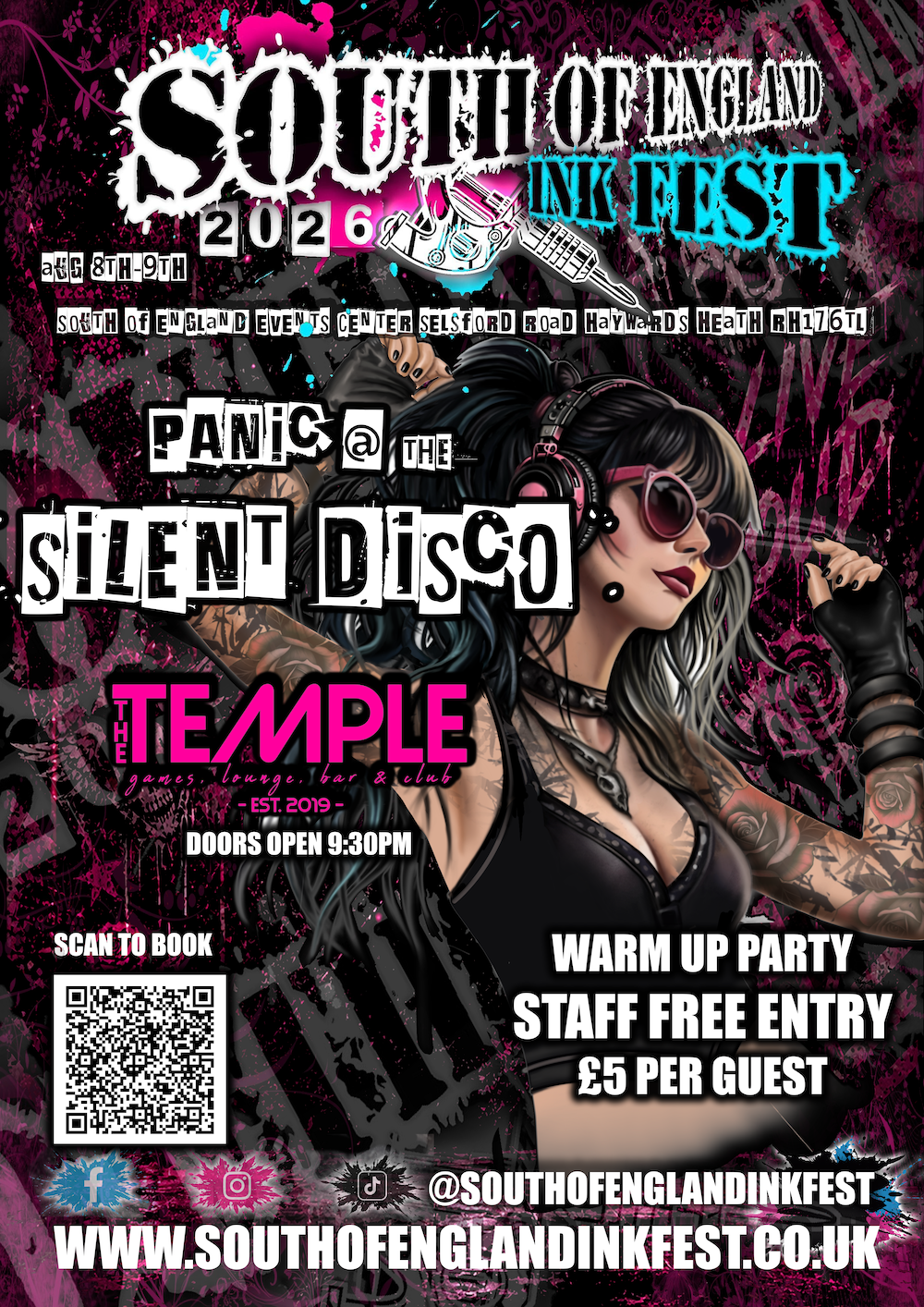 Panic At the Silent Disco (Saturday 8th august)